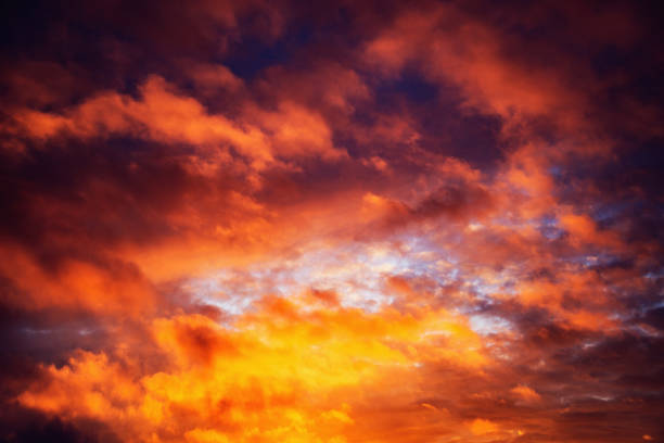 istock Amazing cloudscape on the sky at sunset time. 1434668955