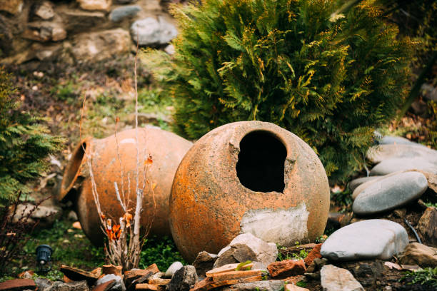 istock old Abandoned Kvevri on Ground. The Large Earthenware Vessel Used For The Fermentation, Storage And Ageing Of Traditional Georgian Wine 1434674389