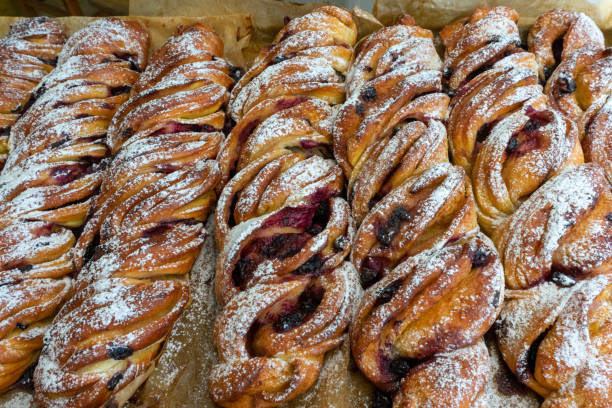 istock Closeup of chocolate puff pastry 1434689403