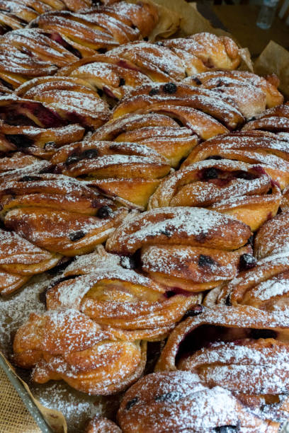 istock Closeup of chocolate puff pastry 1434689408