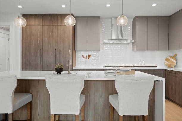 istock Interior Lifestyle - Kitchen Island Seating 1434700977