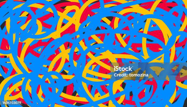 Confusing Background Complex Pattern Doodle Backdrop Stock Illustration ...
