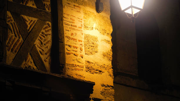 Balade nocturne dans la ville de Marmande, une nuit d'hiver