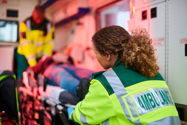 istock ambulance crew preparing casualty 1434716602