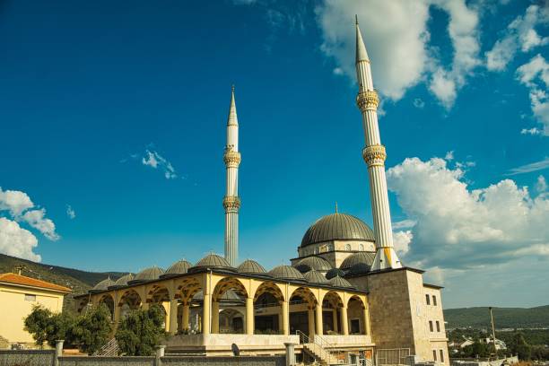istock Newly built mosque in Akbuk, Turkey 1434719300