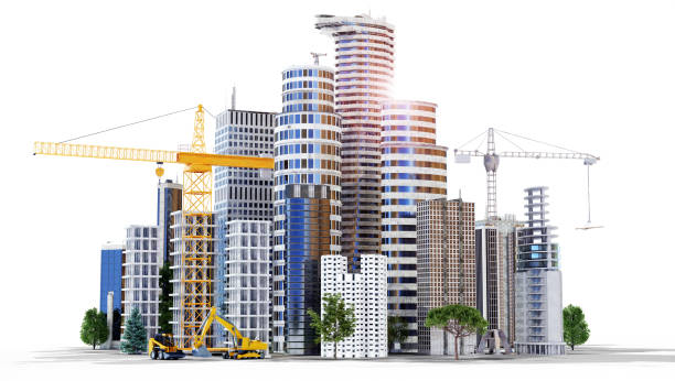 istock 3D render of conceptual city under construction 1434720885