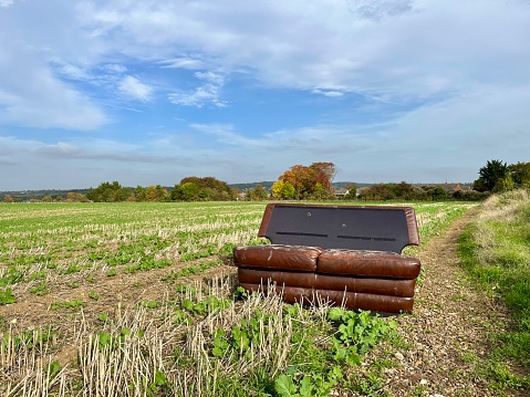 Fly tipping sofa