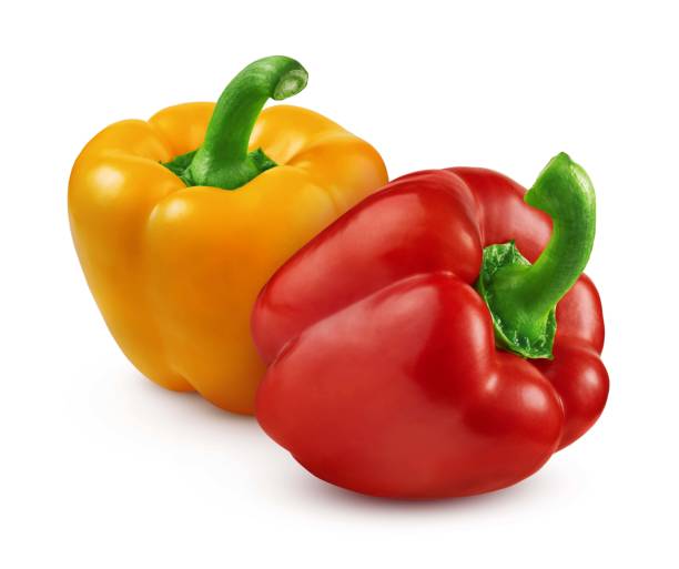 istock Sweet bell pepper isolated on white background 1434733773