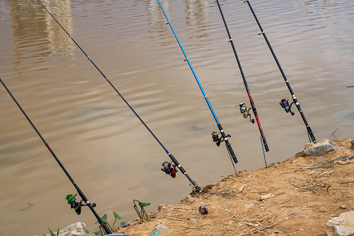 fishing rod for riverside fishing