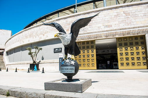 Istanbul, Turkey - May 26, 2018: The stadium is the home of Besiktas JK Football Club. Besiktas JK is Turkish football club in Istanbul. Turkey.