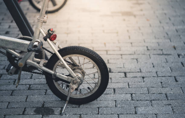 istock Close up bicycle wheel.Vintage bicycle concept. 1434750157