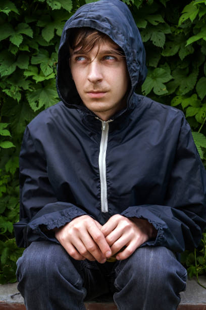 istock Sad Man in the Hood 1434761991