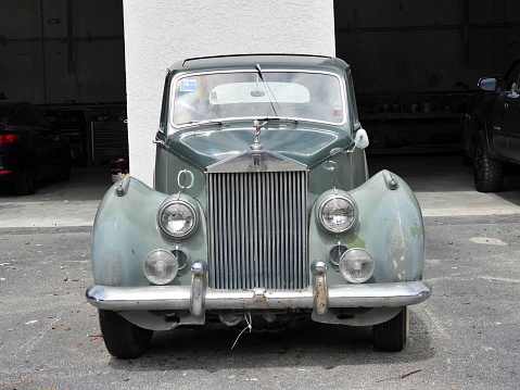 Part of vintage car