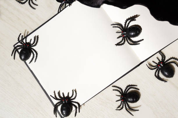 istock Decorative picture with spiders for Halloween. 1434763535