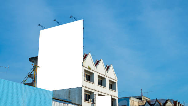 istock Blank billboard on the building. Useful for your advertisement. 1434764743