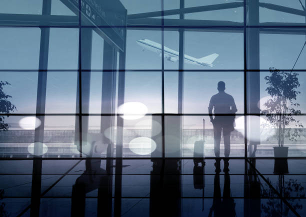 istock Businessman is walking at airport 1434765777