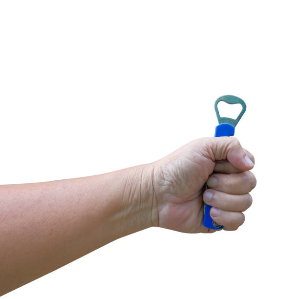 istock Hand hold a opener on white background. 1434768766