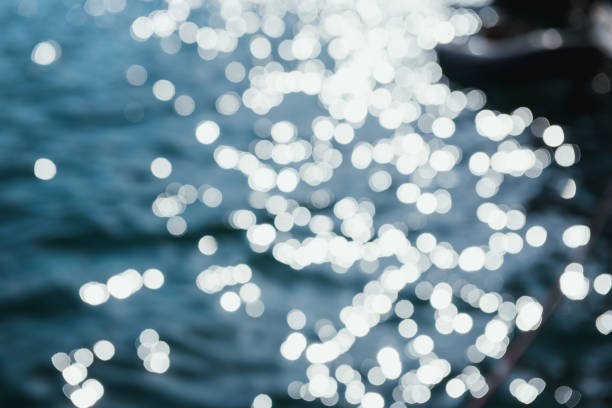 The sea at sunset backlit