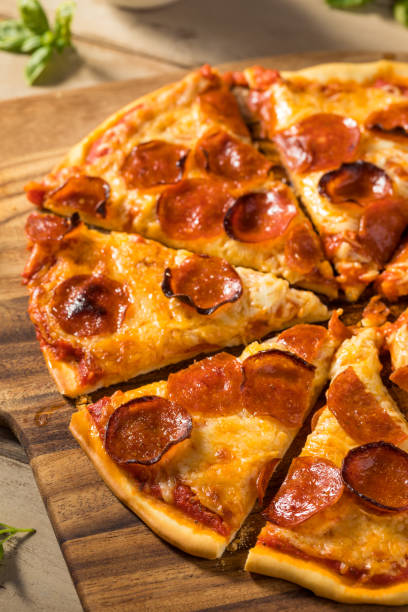 istock Homemade pepperoni PIzza in Slices 1434774162