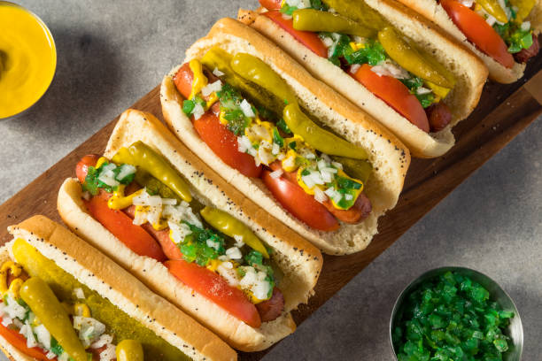 istock Homemade Chicago Style Hot Dogs 1434775330