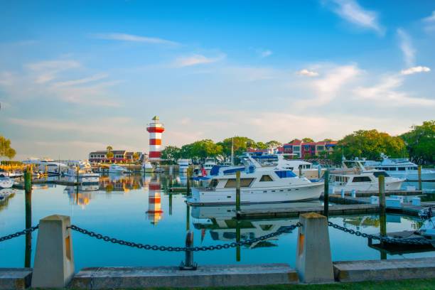 istock Lighthouse at Harbor Town-Hilton Head, South Carolina 1434776338