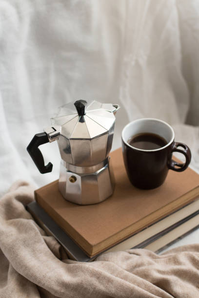 istock Ideal coffee break with good books, cozy environment. 1434777229