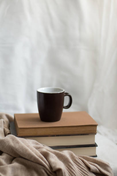 istock Ideal coffee break with good books, cozy environment. 1434777309