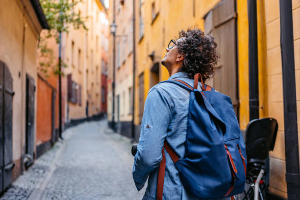istock Young Tourist Walking Through The Alley 1434778963