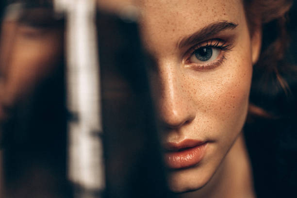 Beautiful redhead woman