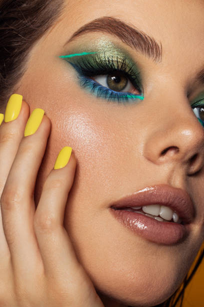 istock Beautiful woman with bright make-up 1434782960