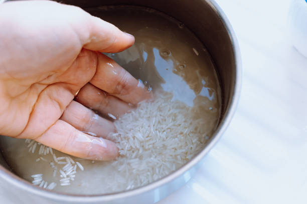 istock Cooking rice in a pot 1434783751