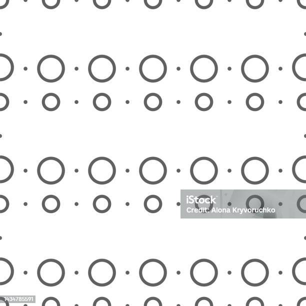 Vector Illustration Geometric Seamless Pattern Solid Dots And Linear ...