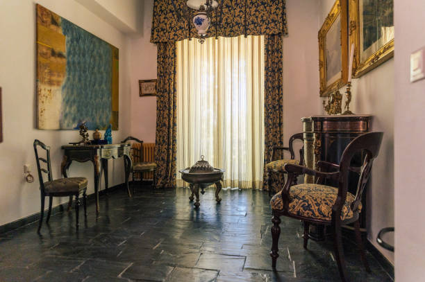 istock Light room with antique furniture 1434786562