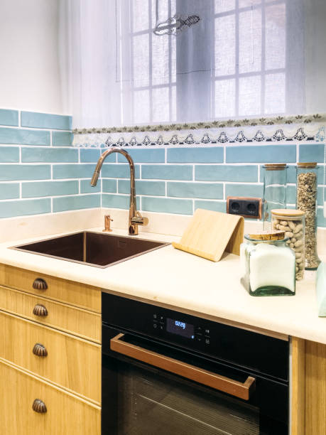 istock Glass jars with ingredients on kitchen counter 1434786628