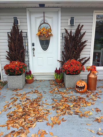 Autumn Front Entrance Door Decor