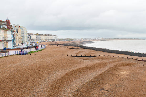 istock A wet October morning at Eastbourne seafront looking across the empty beach 1434790277