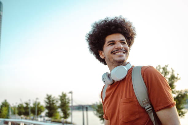 istock Cheerful middle eastern man outdoors 1434792035