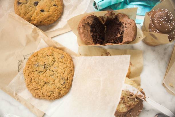 istock Top view of bakery sweets 1434798087