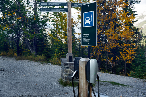 A charging station for electro cars