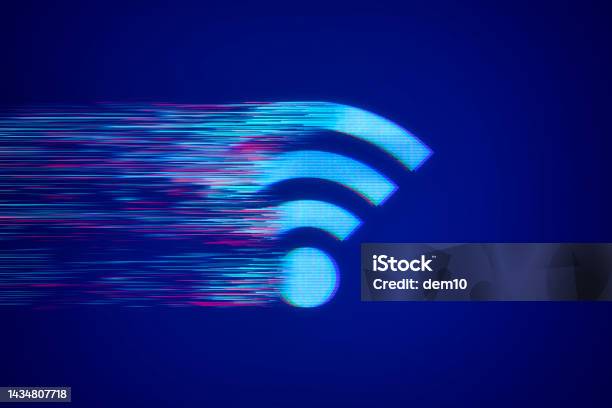 Wifi Speed Concept Stock Illustration - Download Image Now - Wireless Technology, Speed, Internet