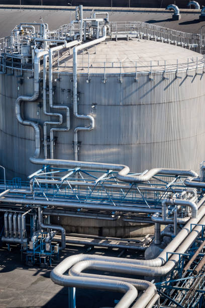 istock Steel pipelines in the Refinery 1434809324