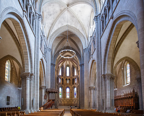 Interior of St. Pierre's Cathedral, Geneva, Switzerland