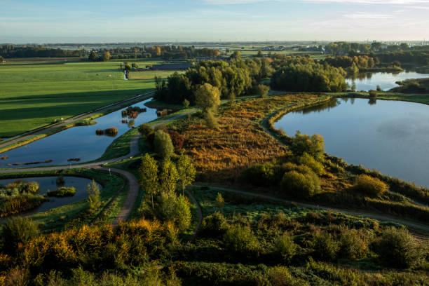 istock Dutch countryside mixed with green industry 1434812462