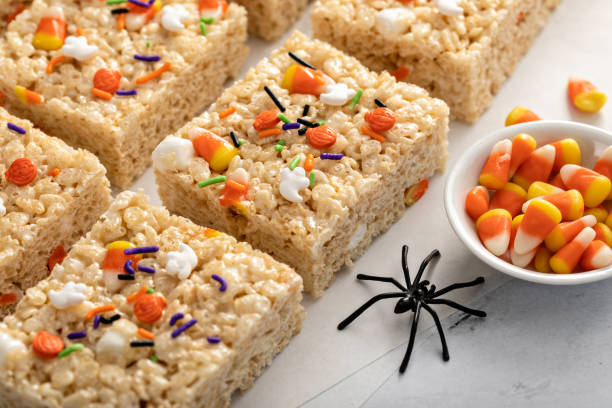 istock Rice cereal treats for Halloween with festive sprinkles 1434816245