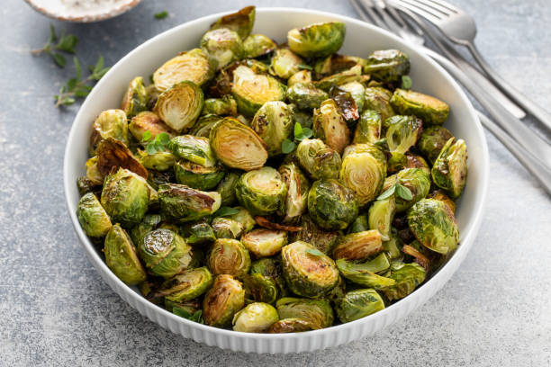 istock Crispy roasted brussel sprouts with balsamic vinegar 1434816279