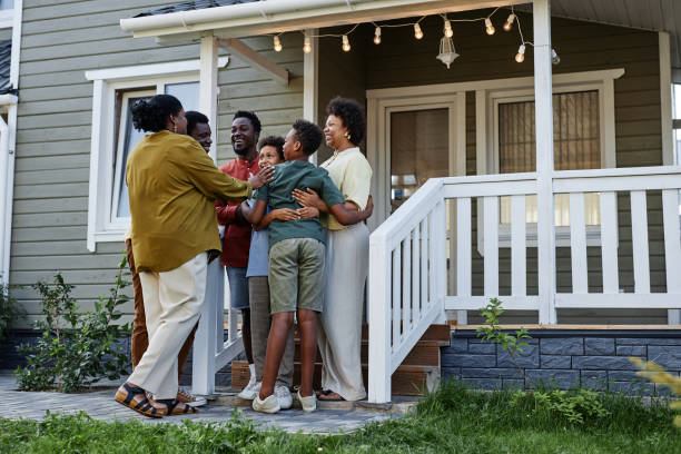 istock Happy Family Visiting Parents 1434816508