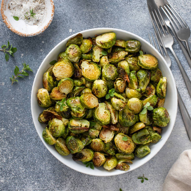 istock Crispy roasted brussel sprouts with balsamic vinegar 1434818456