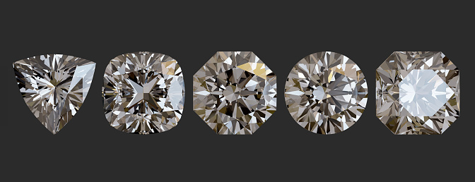 Trillion Cushion Octagon Round Flanders diamond cut