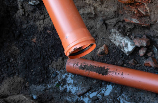 istock Repair of sewer drain with strong pipe 1434822707