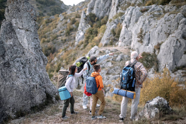 istock Multi-generation family in nature taking a break 1434827101